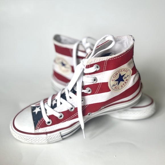 Converse Chuck Taylor All Star High Top American Flag Size 7 W  size 5 M - Picture 1 of 9